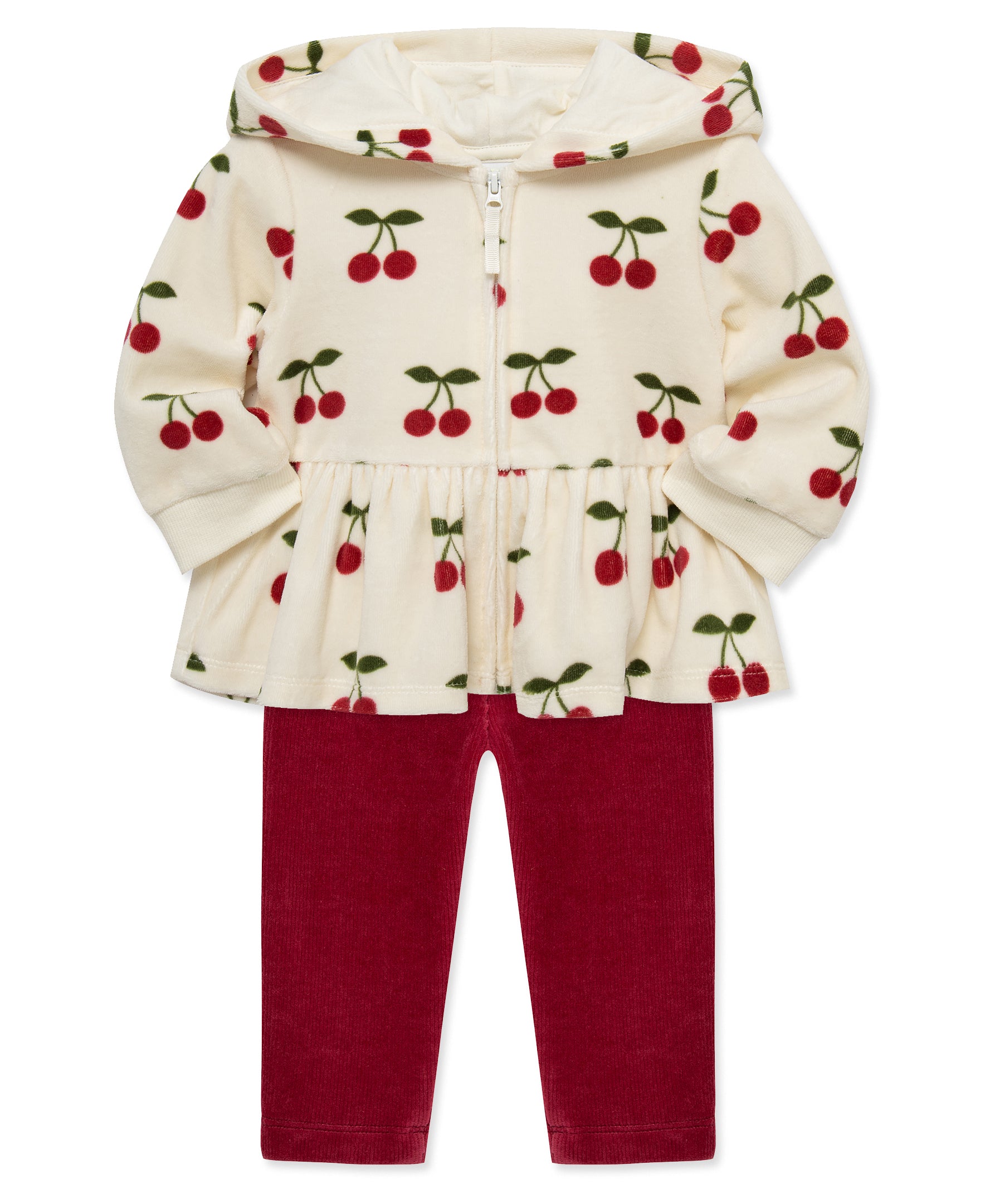 Cherry Hoodie Set (2T-4T) - Little Me