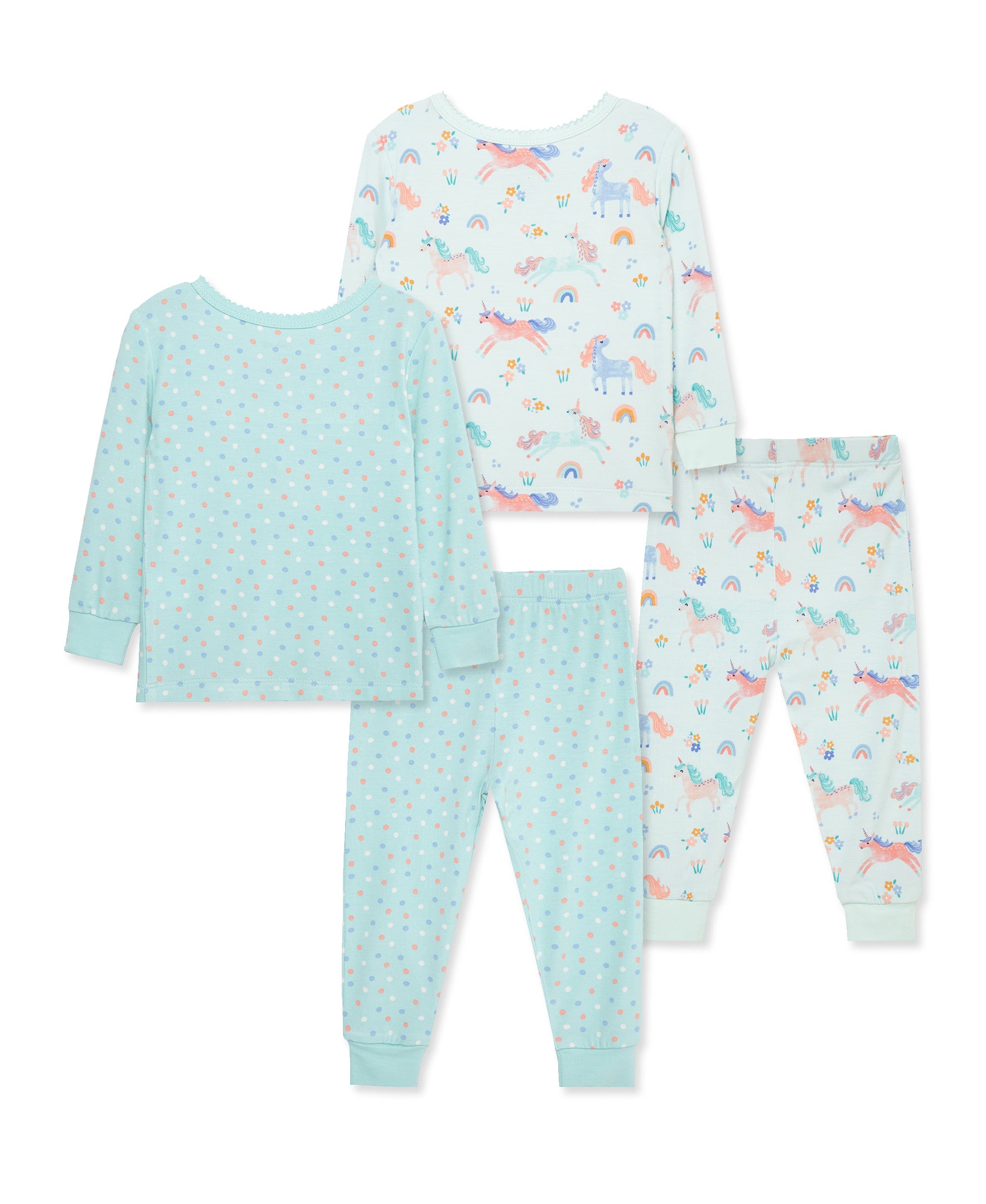 Unicorn 4-Piece Toddler Pajama Set (2T-4T) - Little Me