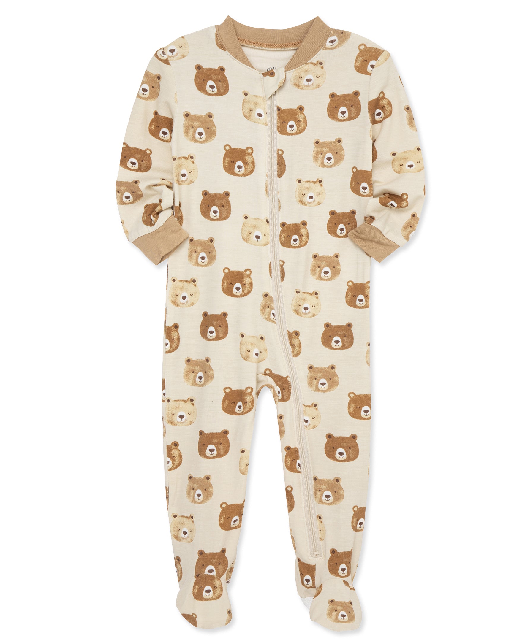 Bear Zip Front Footie Pajama (12M-24M) - Little Me