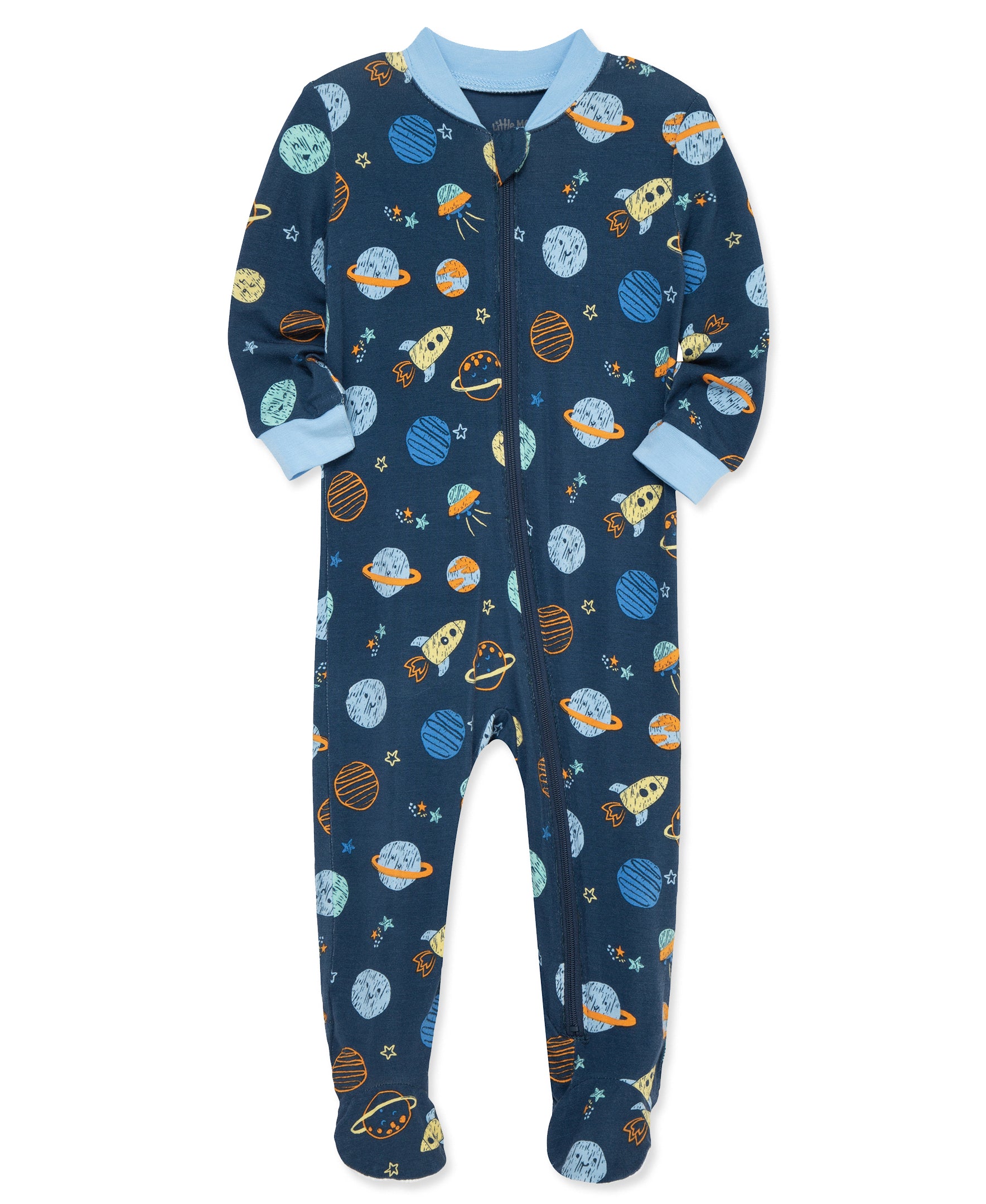 Space Zip Front Footie Pajama (12M-24M) - Little Me