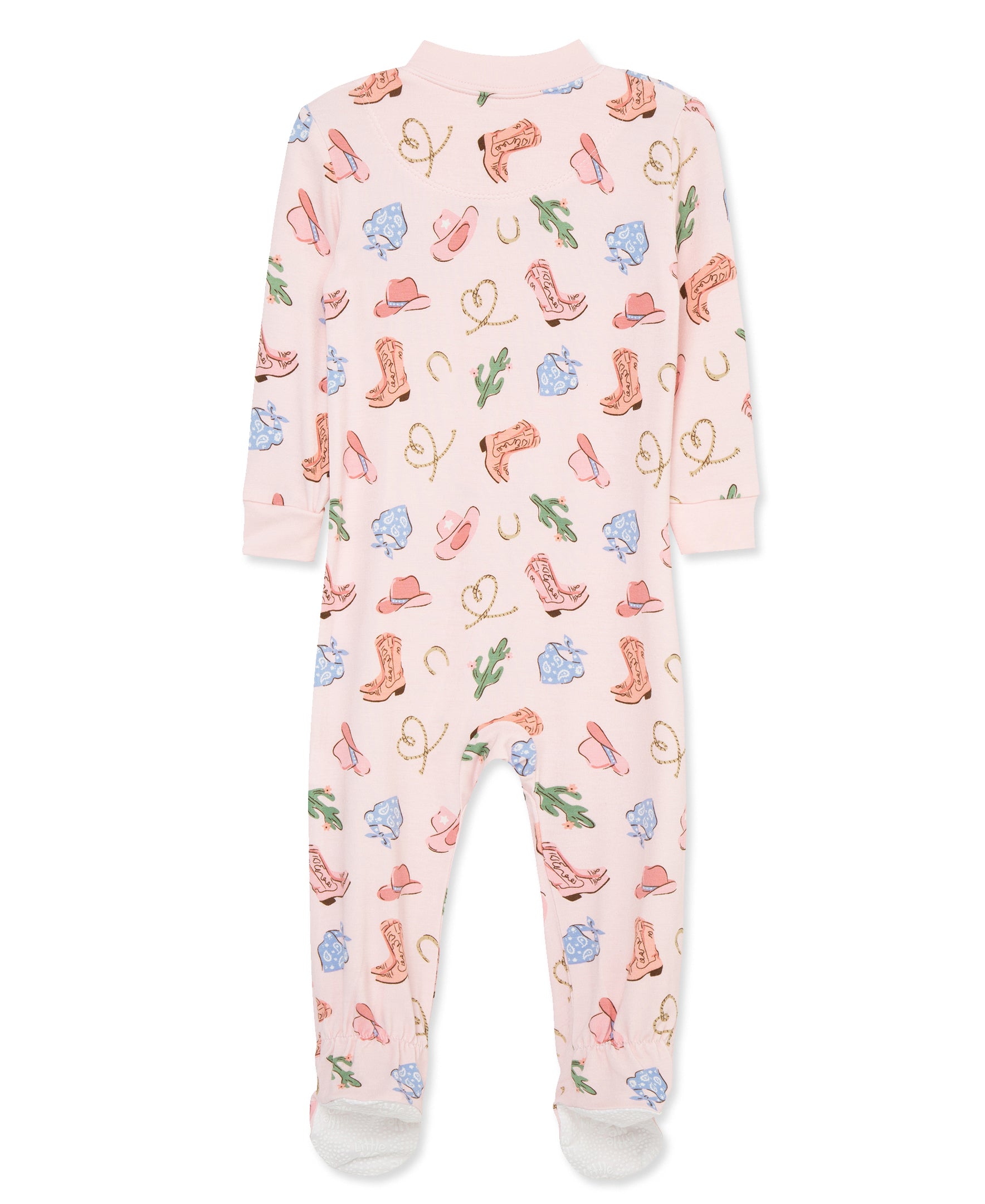 Cowgirl Zip Front Footie Pajama (12M-24M) - Little Me