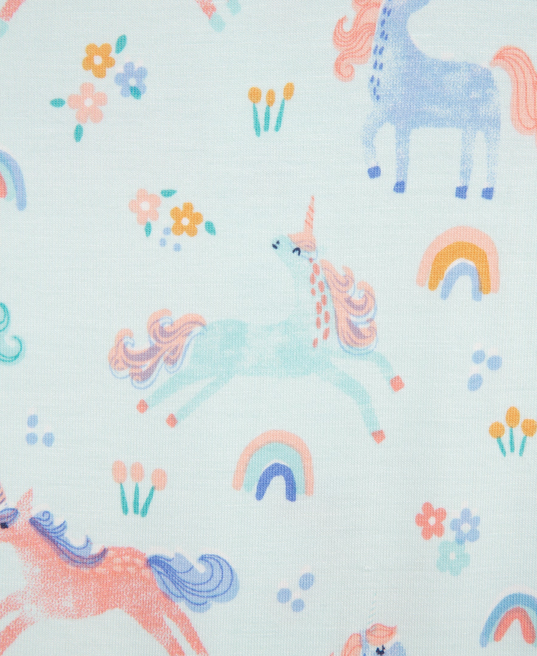 Unicorn Zip Front Footie Pajama (12M-24M) - Little Me