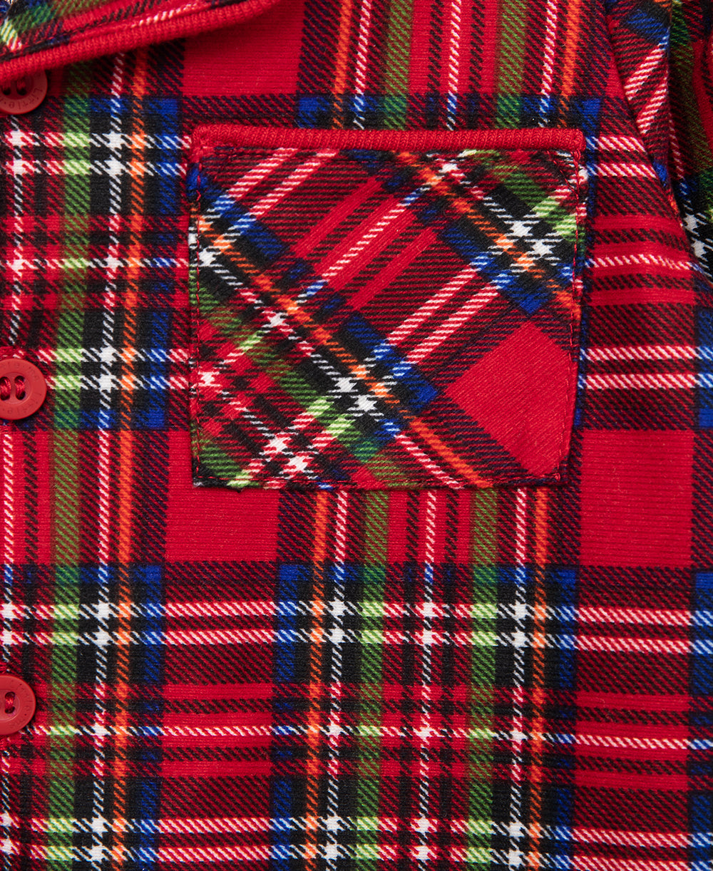 Plaid Coat 2-Piece Pajama Set (8-10) - Little Me