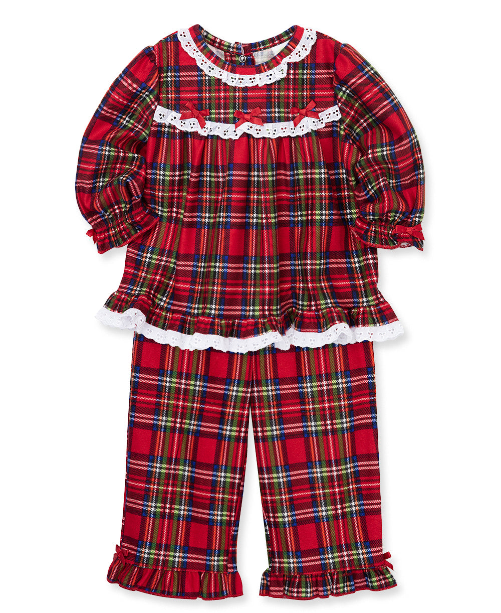 Plaid 2-Piece Pajama Set (7-10) - Little Me