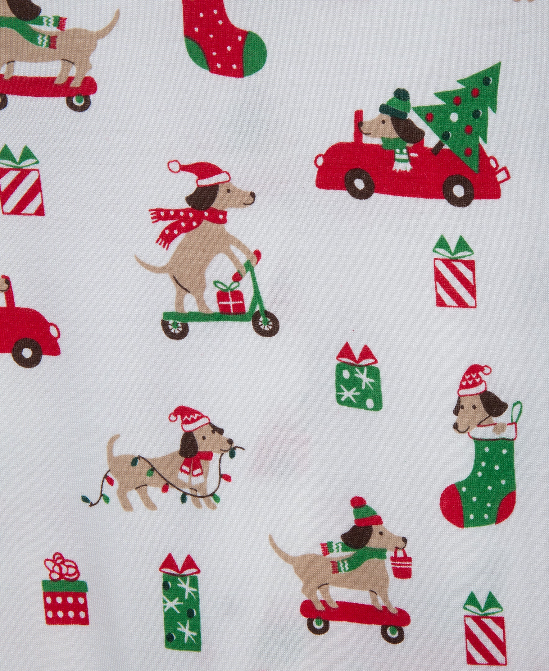 Puppy Zip Front Footie & Hat (12M-24M) - Little Me