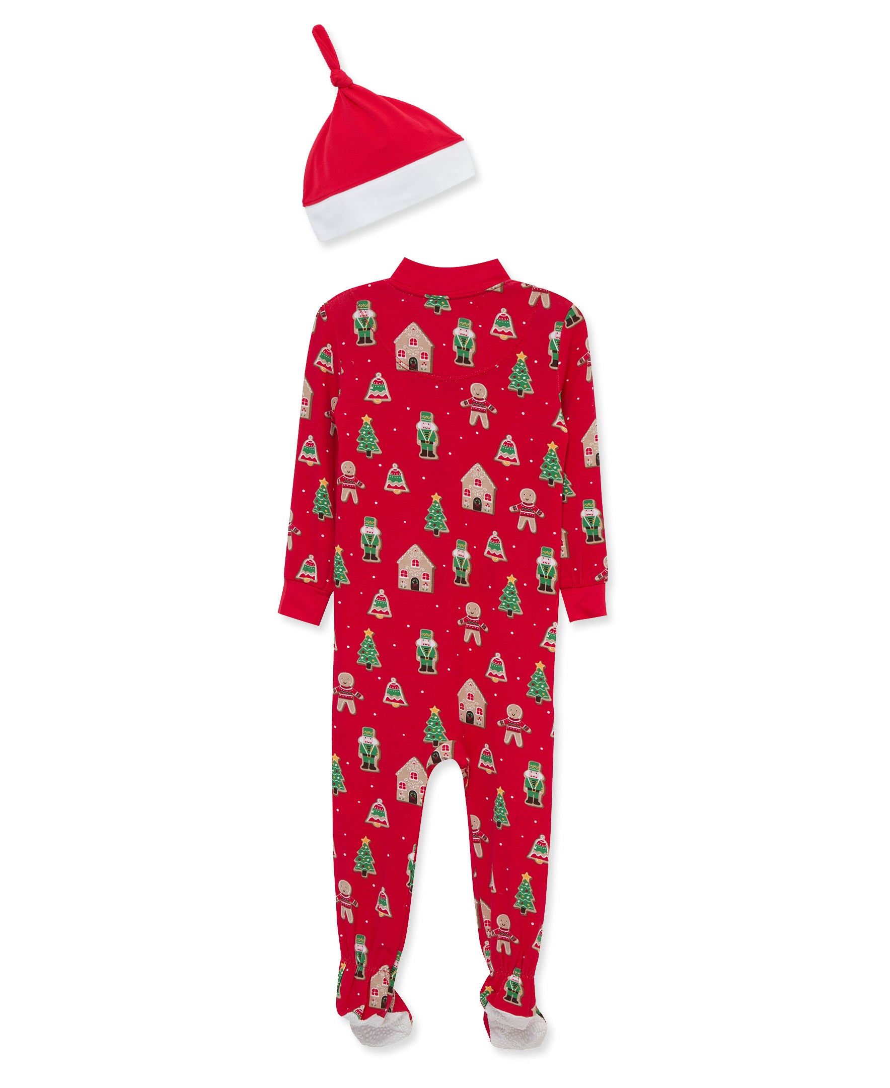 Gingerbread Front Footie & Hat (12M-24M) - Little Me