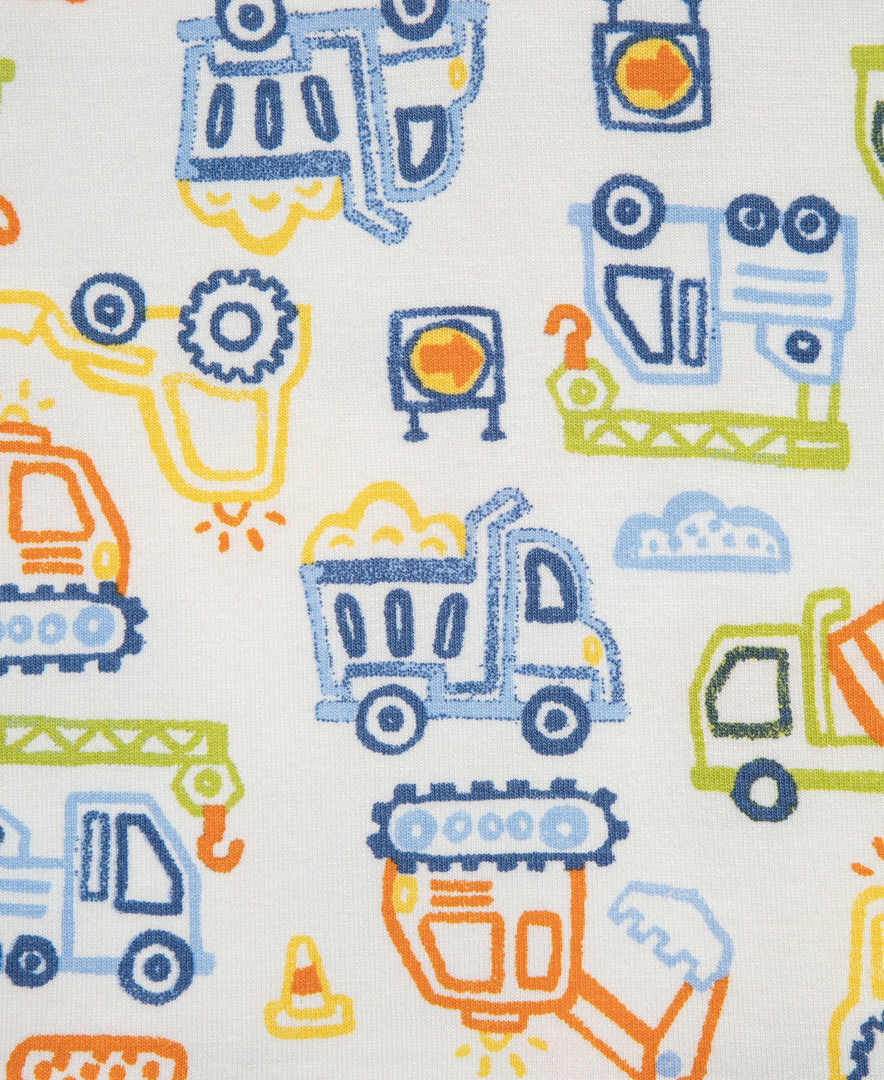 Construction 4-Piece Pajama Set (2T-4T)