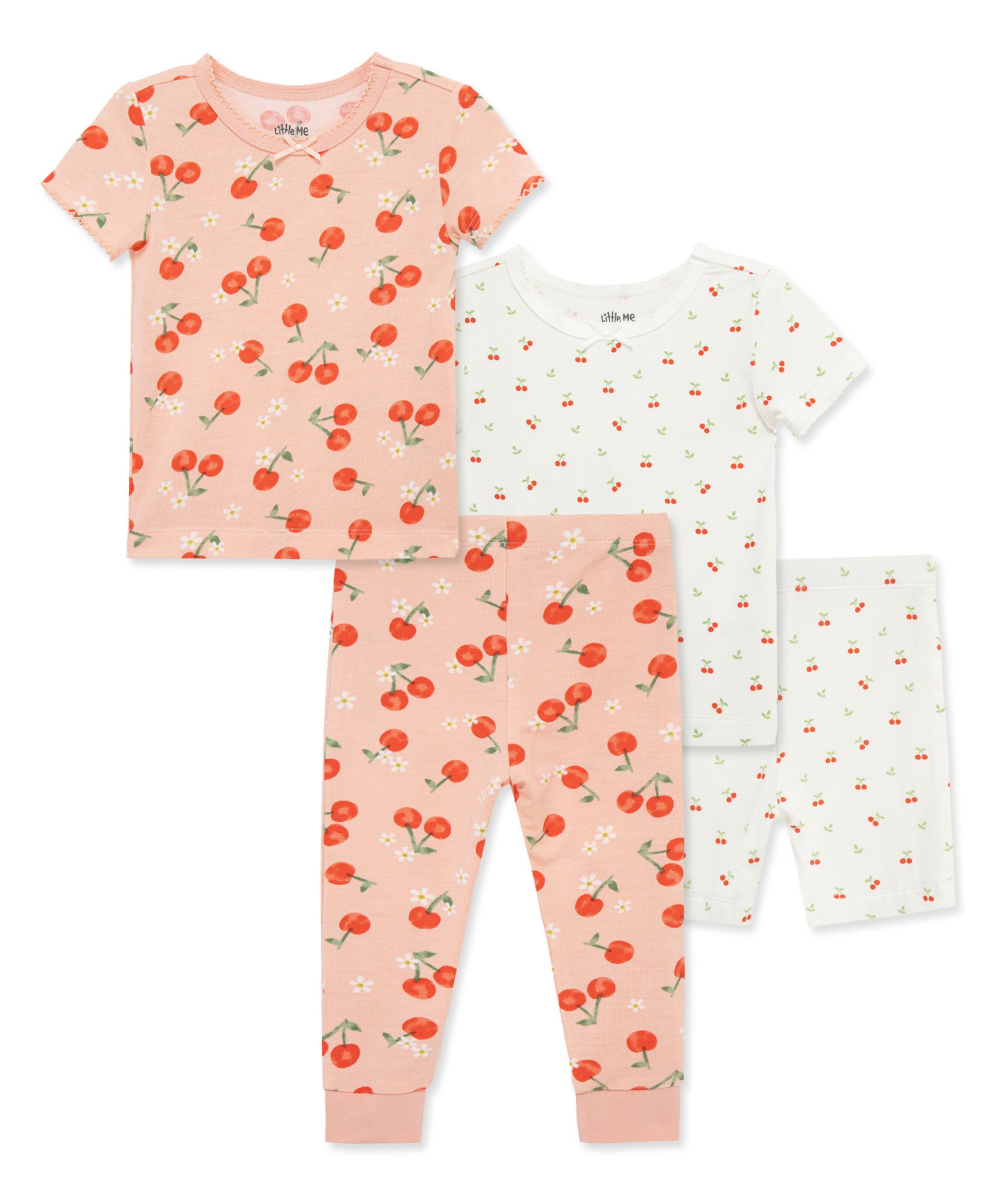 Cherry 4-Piece Pajama Set (12M-24M)