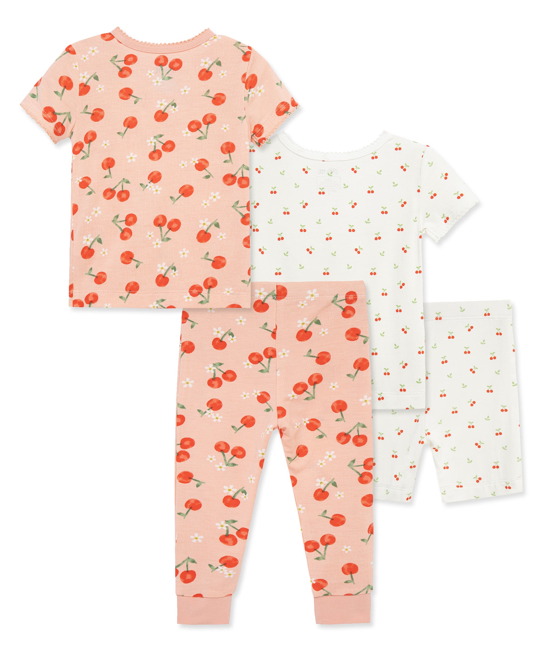 Cherry 4-Piece Pajama Set (2T-4T)