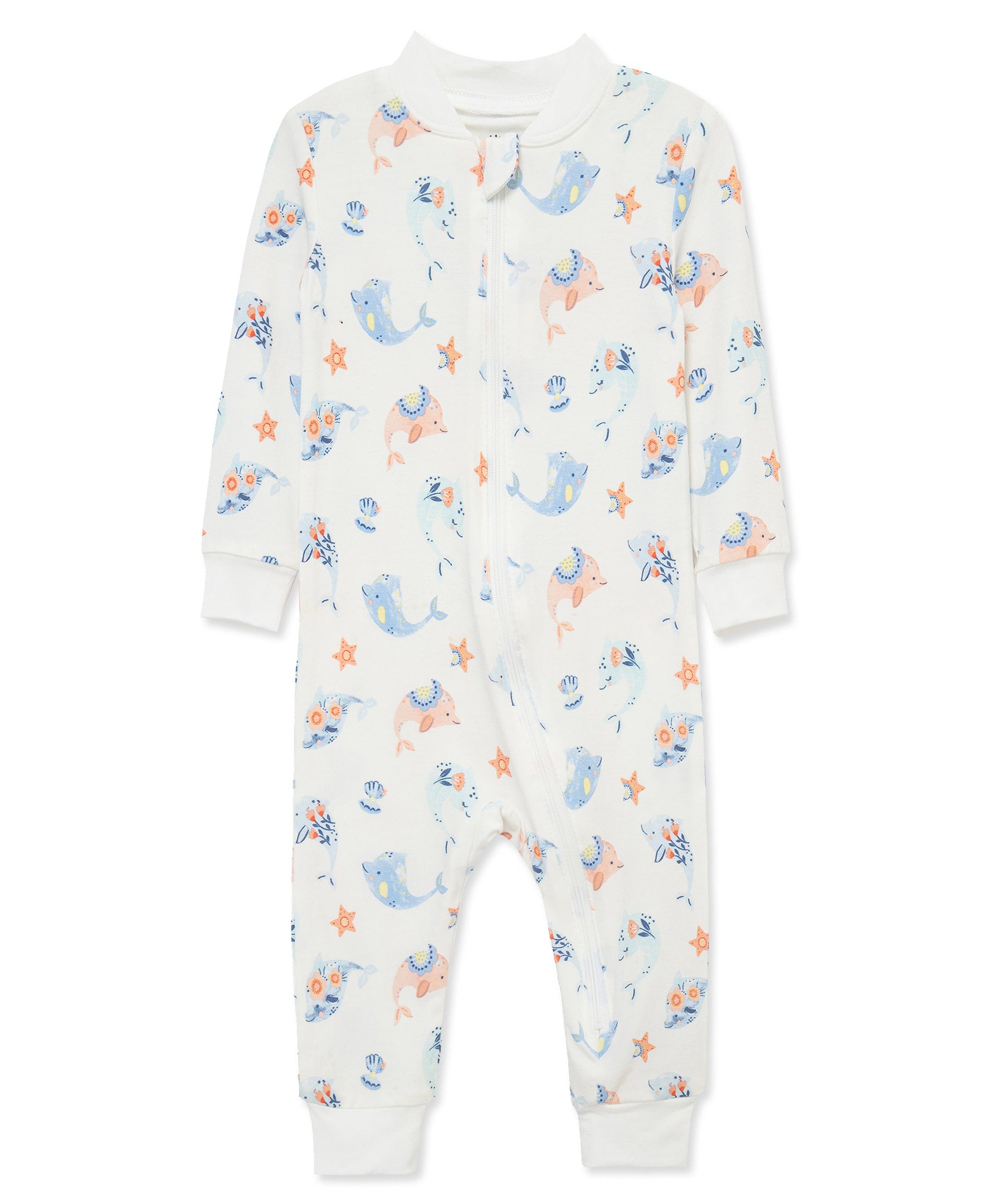 Dolphin Zip Front One-Piece