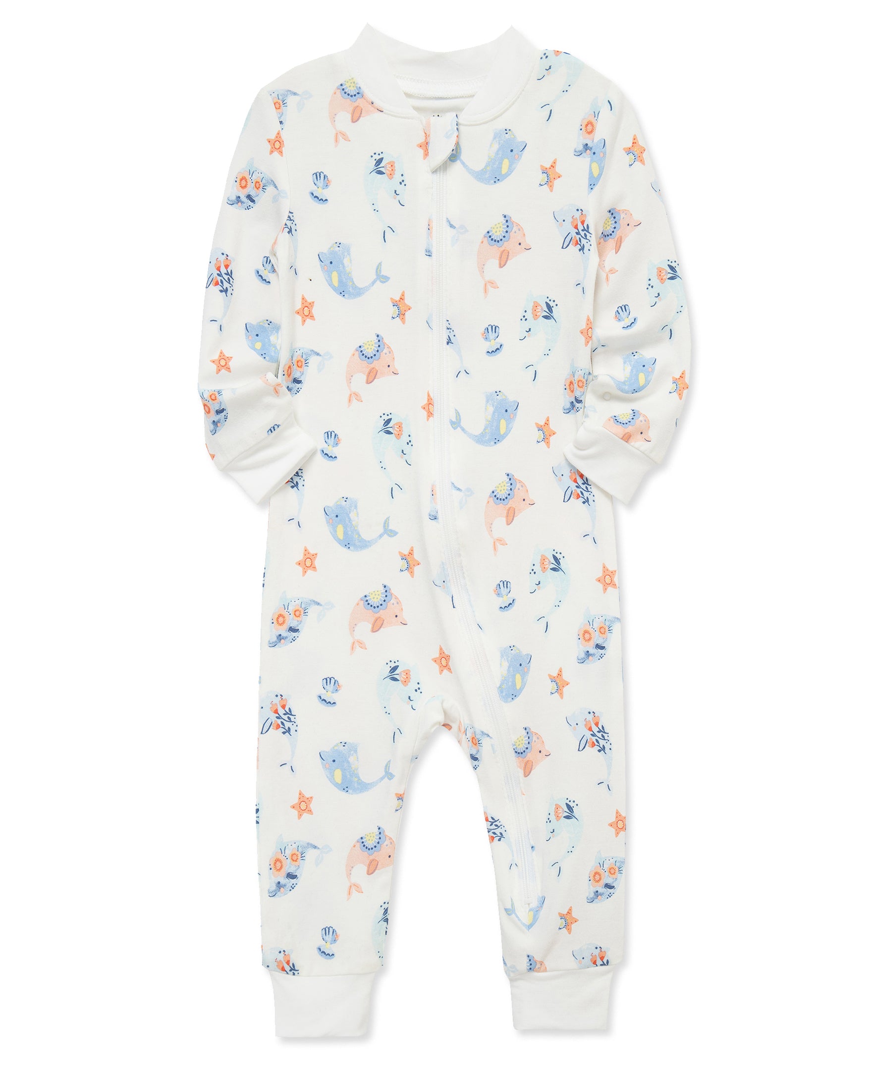 Dolphin Zip Front One-Piece