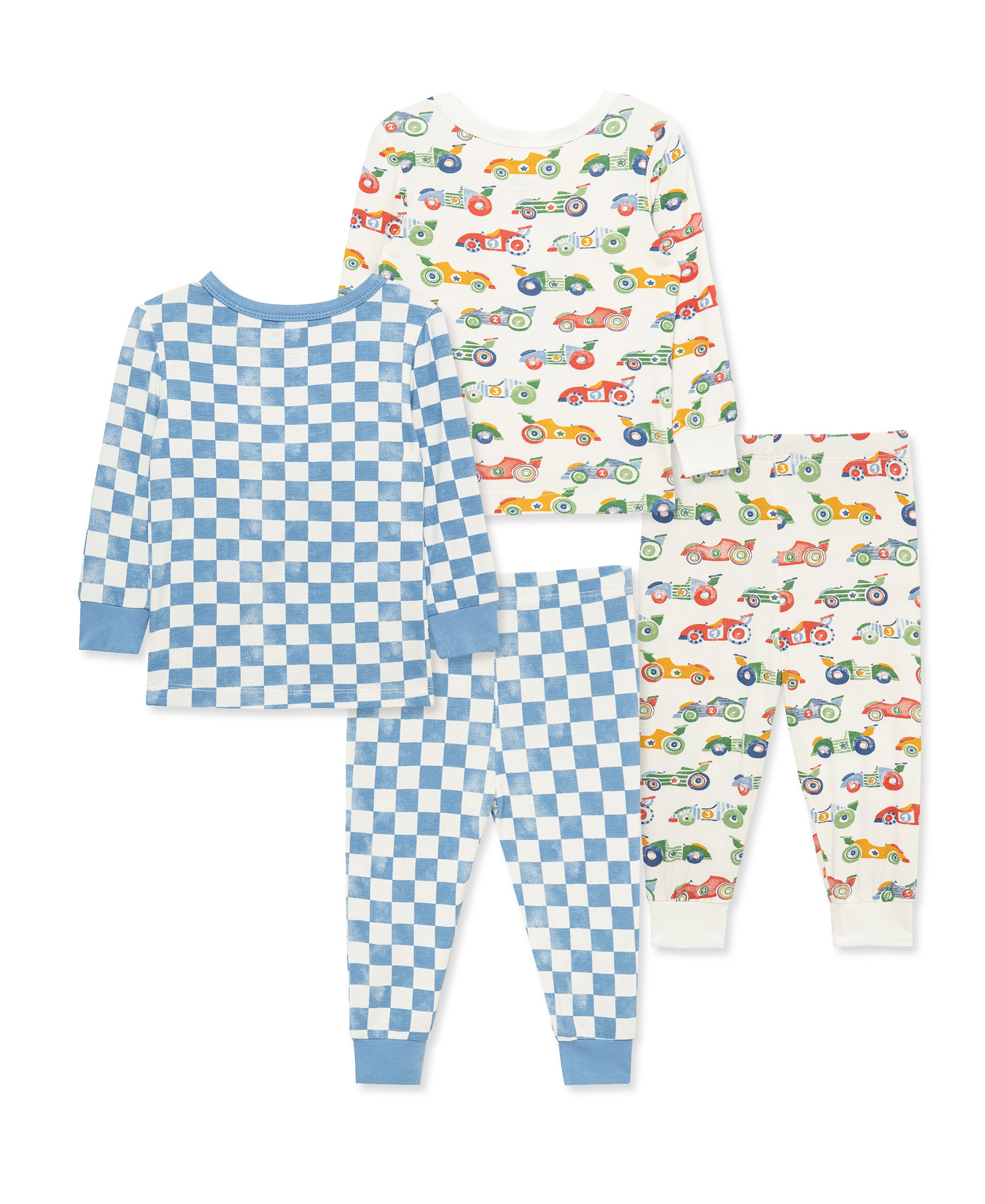 Race Car 4-Piece Pajama Set (2T-4T) - Little Me