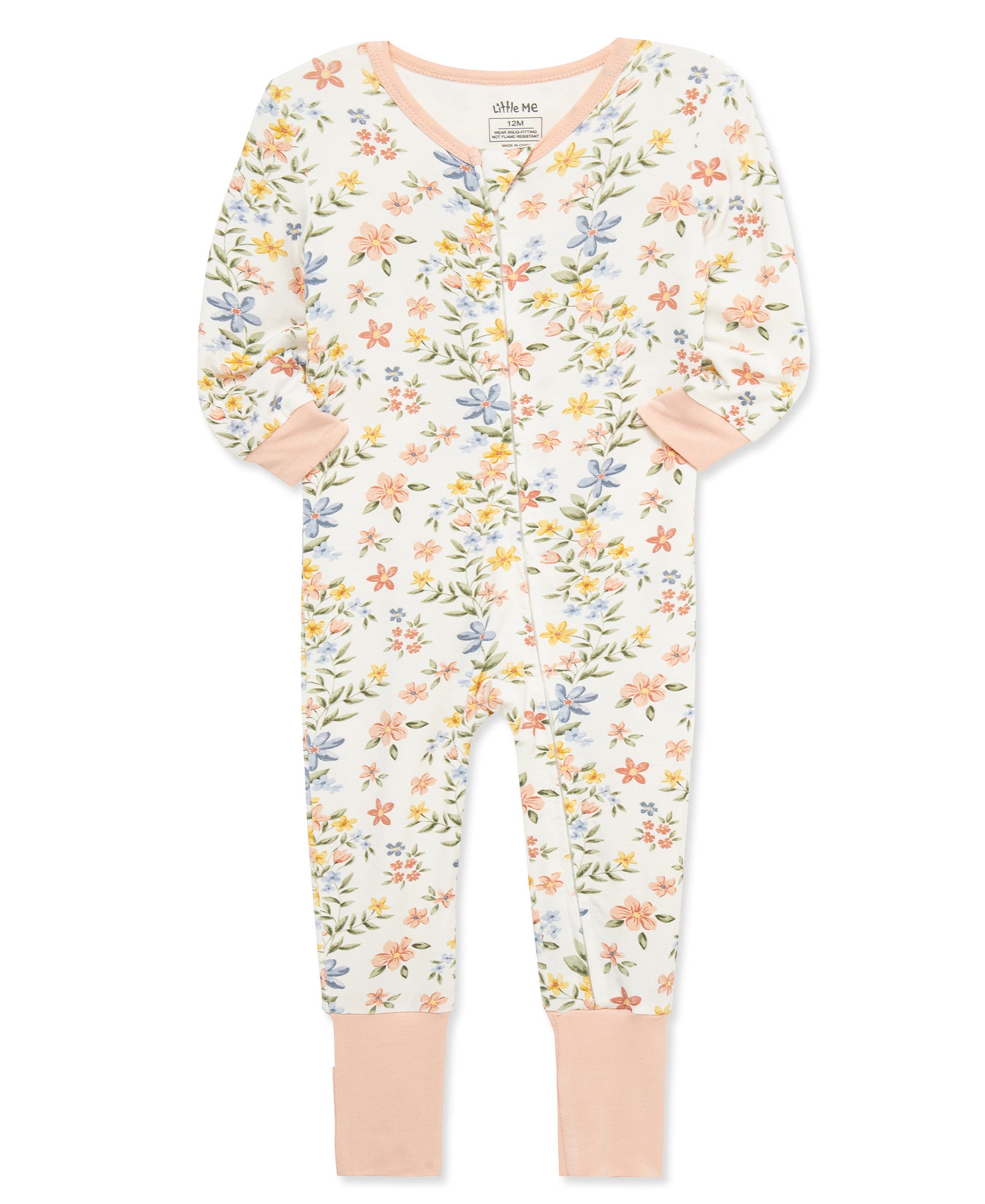 Garden Zip Front Footie Pajama - Little Me