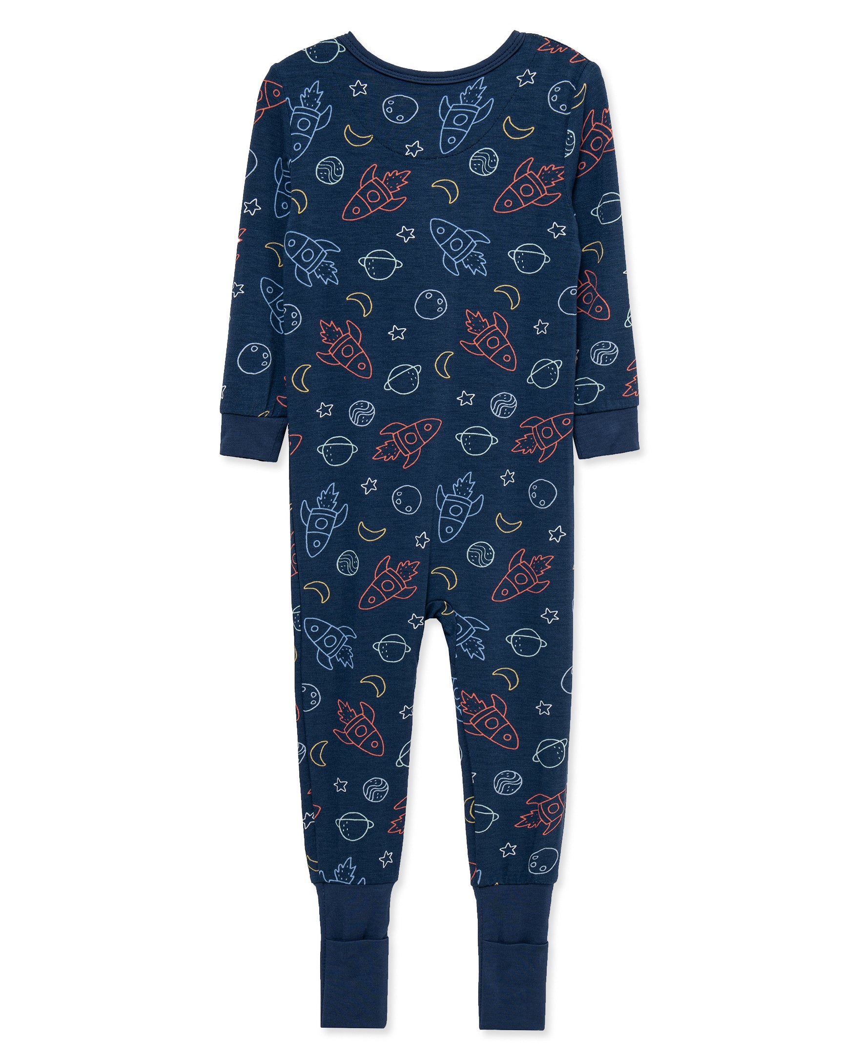 Space Zip Front Footie Pajama (12M-24M) - Little Me