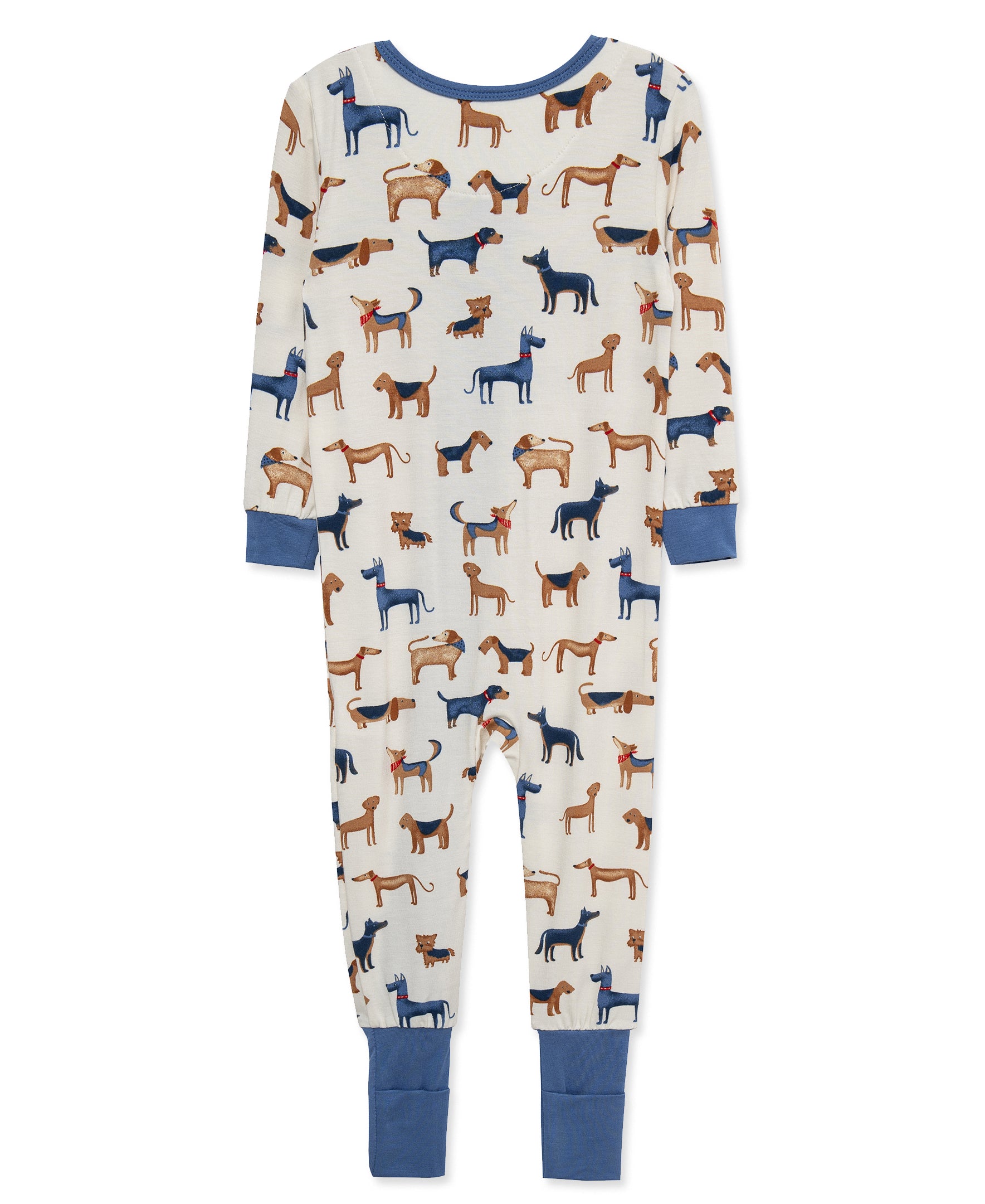 Puppy Non-Slip Zip Front Footie (12M-24M) - Little Me