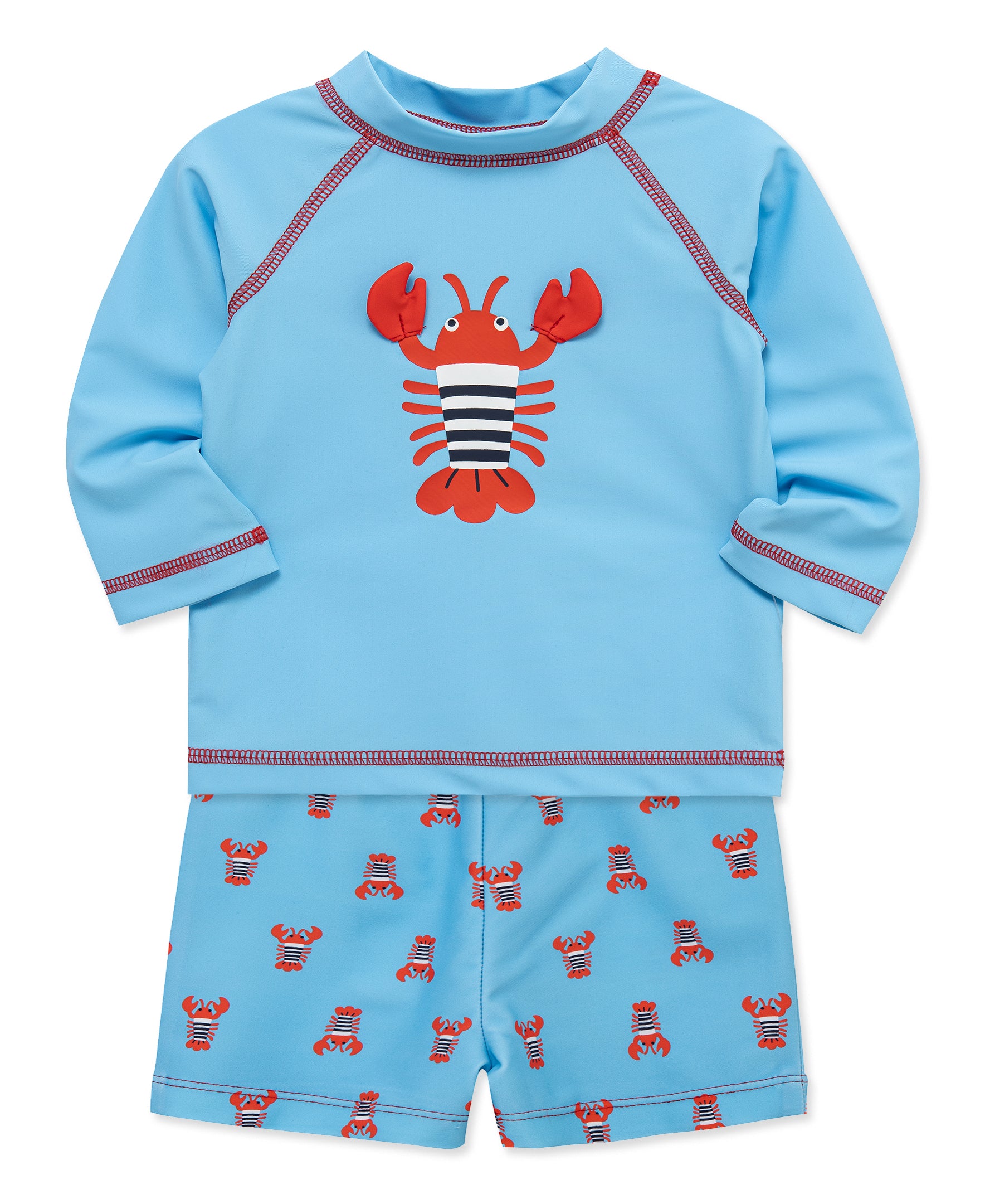 Lobster Rashguard Set (6M-24M) - Little Me