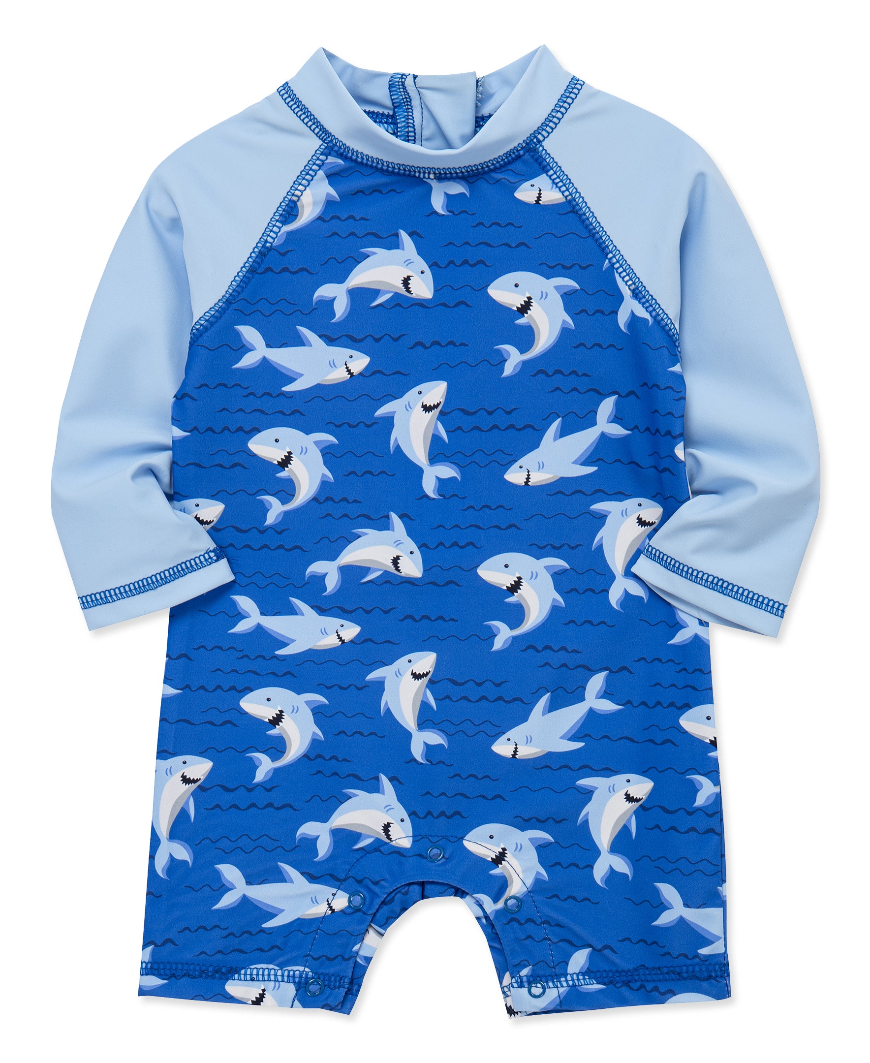 Shark Long Sleeve Rashguard Suit - Little Me