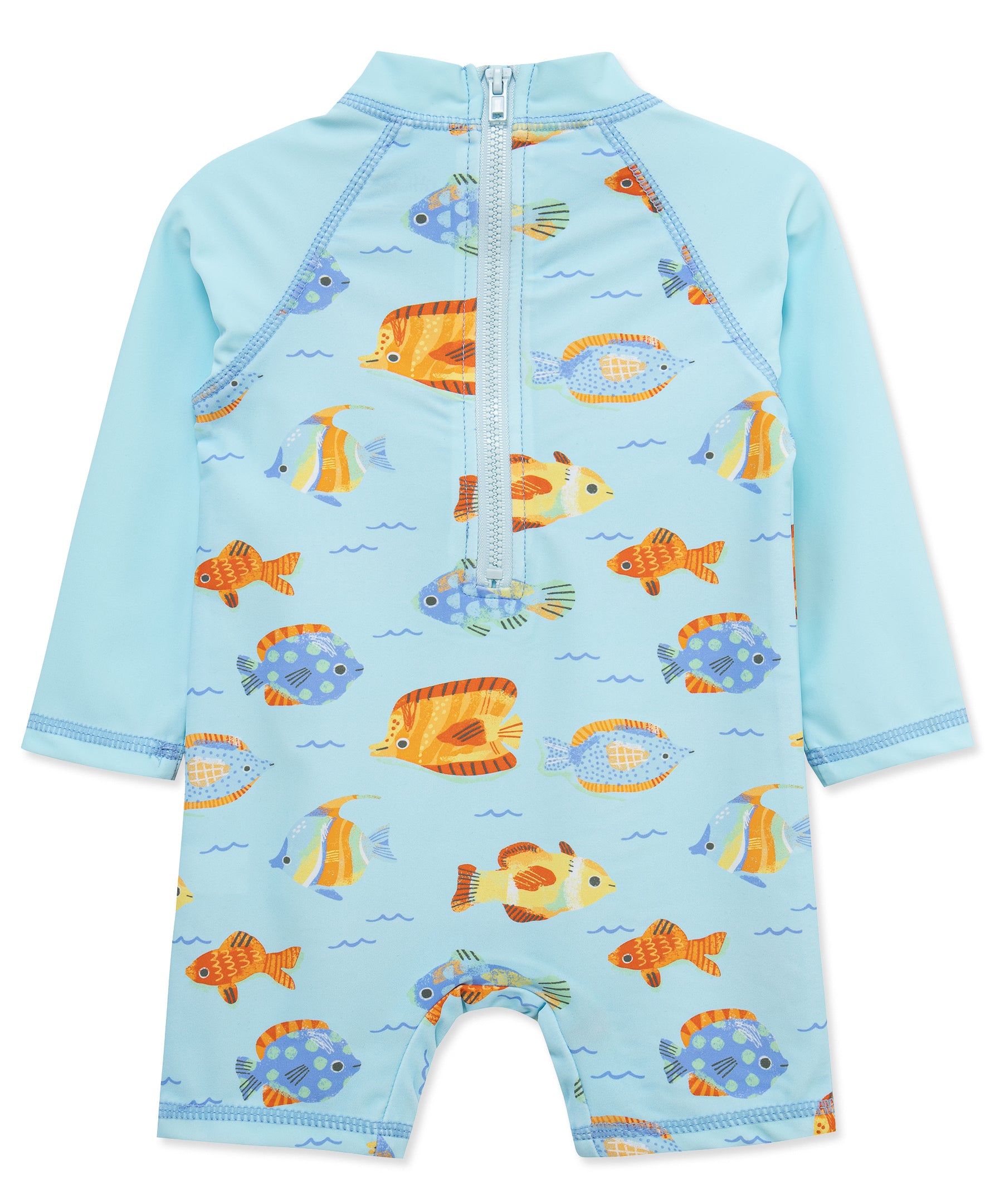 Fish Long Sleeve Rashguard Suit - Little Me