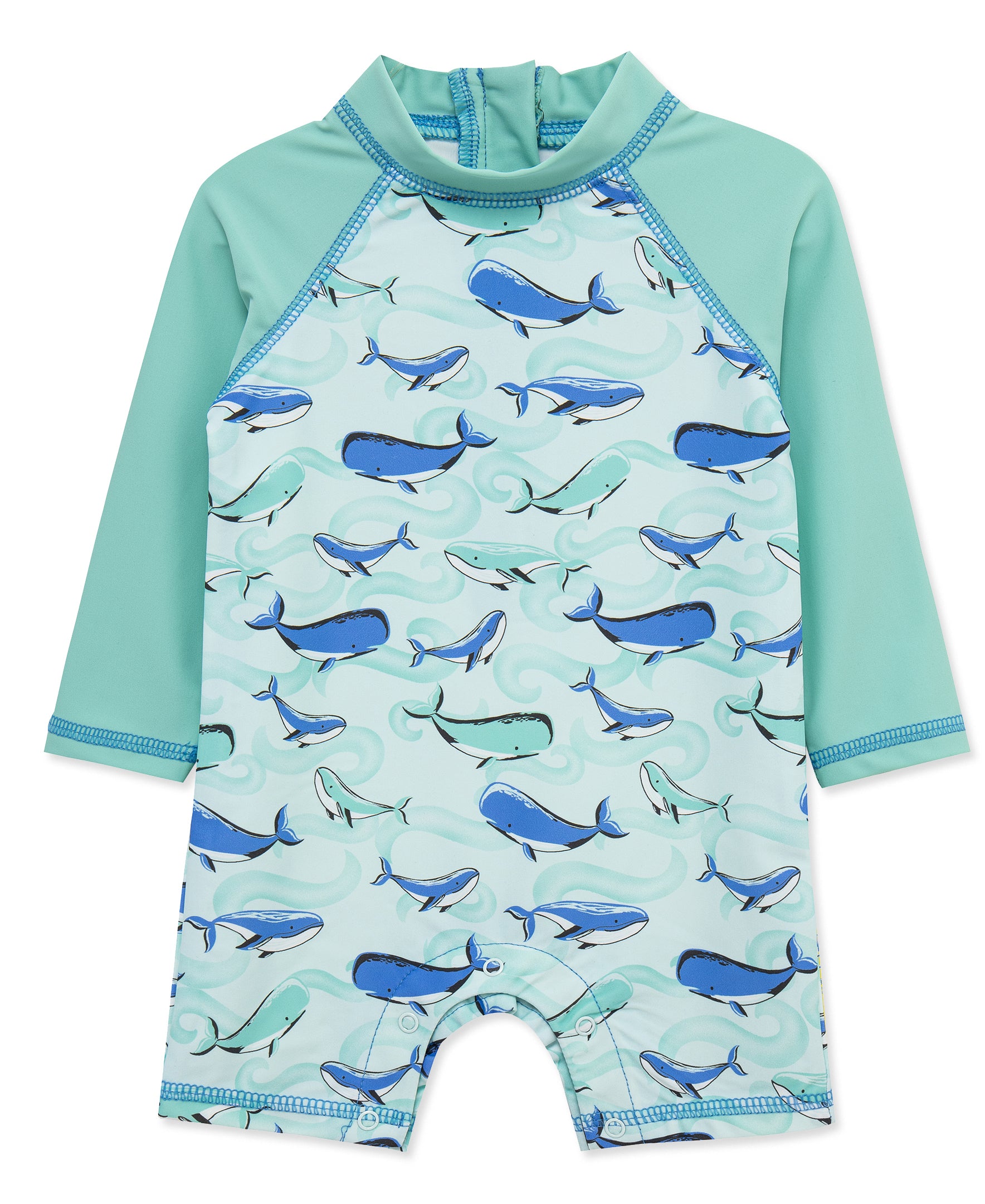 Whale Long Sleeve Rashguard Suit - Little Me