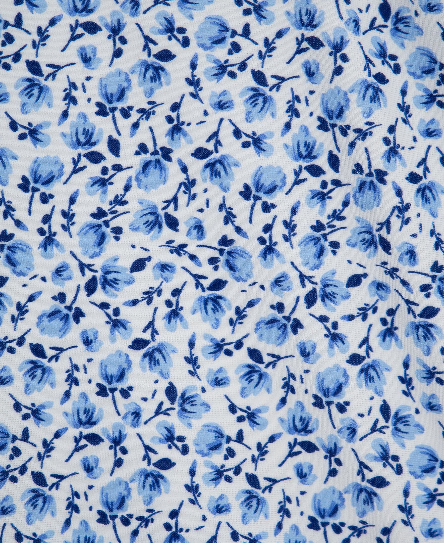 Blue Floral One-Piece Swimsuit (6M-24M) - Little Me