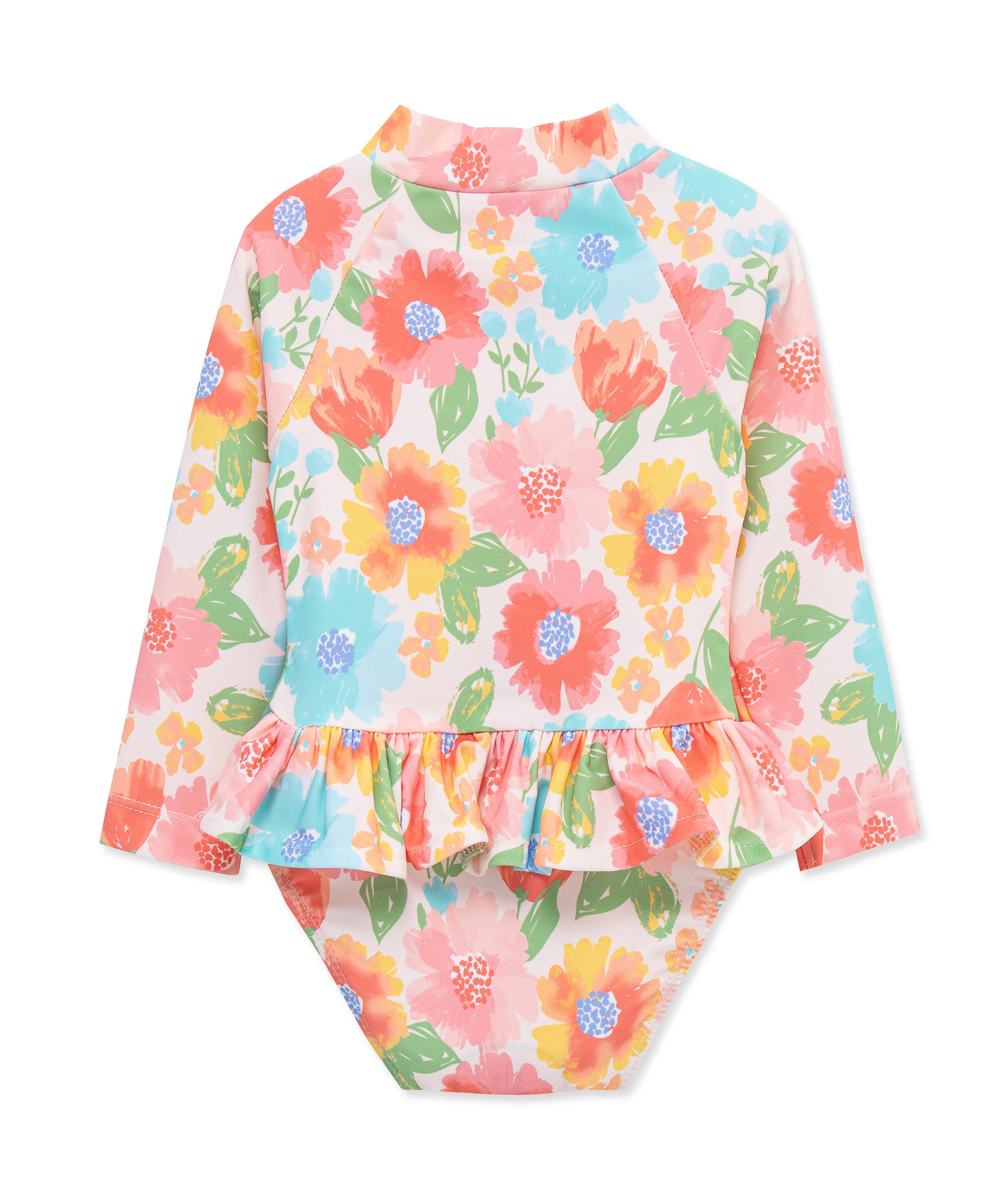 Multi Floral One-Piece Rashguard (2T-4T) - Little Me