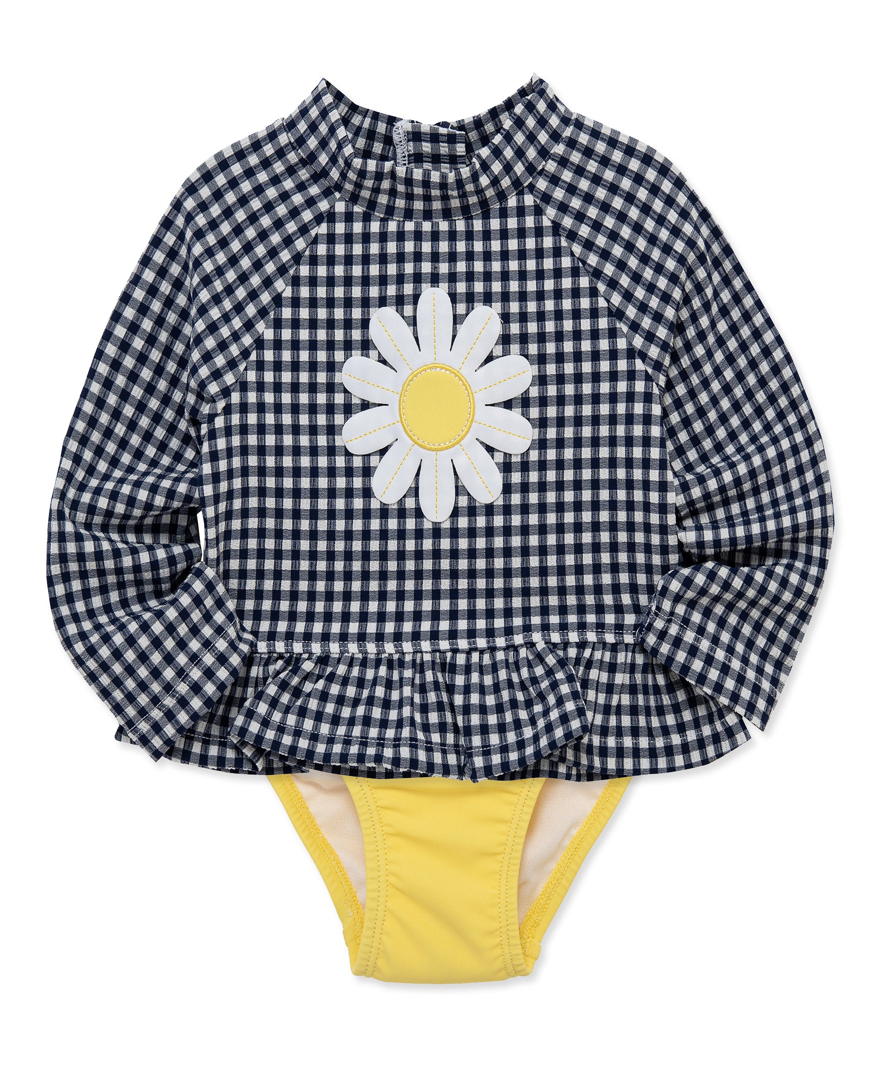 Gingham Daisy 2-Piece Rashguard (2T-4T) - Little Me