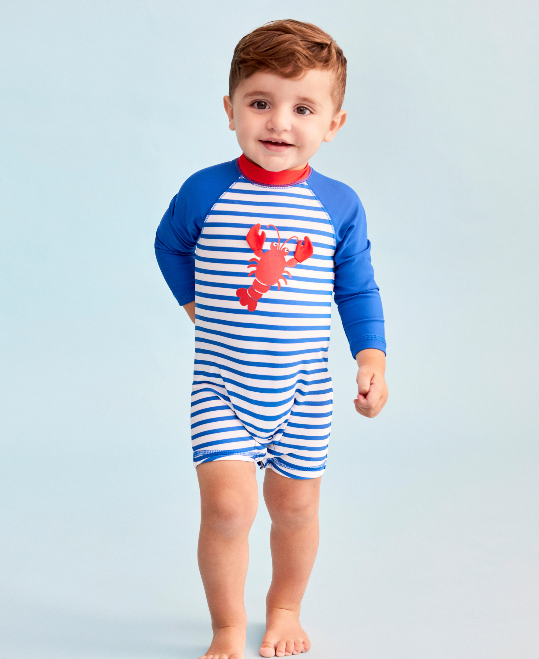 Lobster Long Sleeve Rashguard Suit (6M-24M) - Little Me