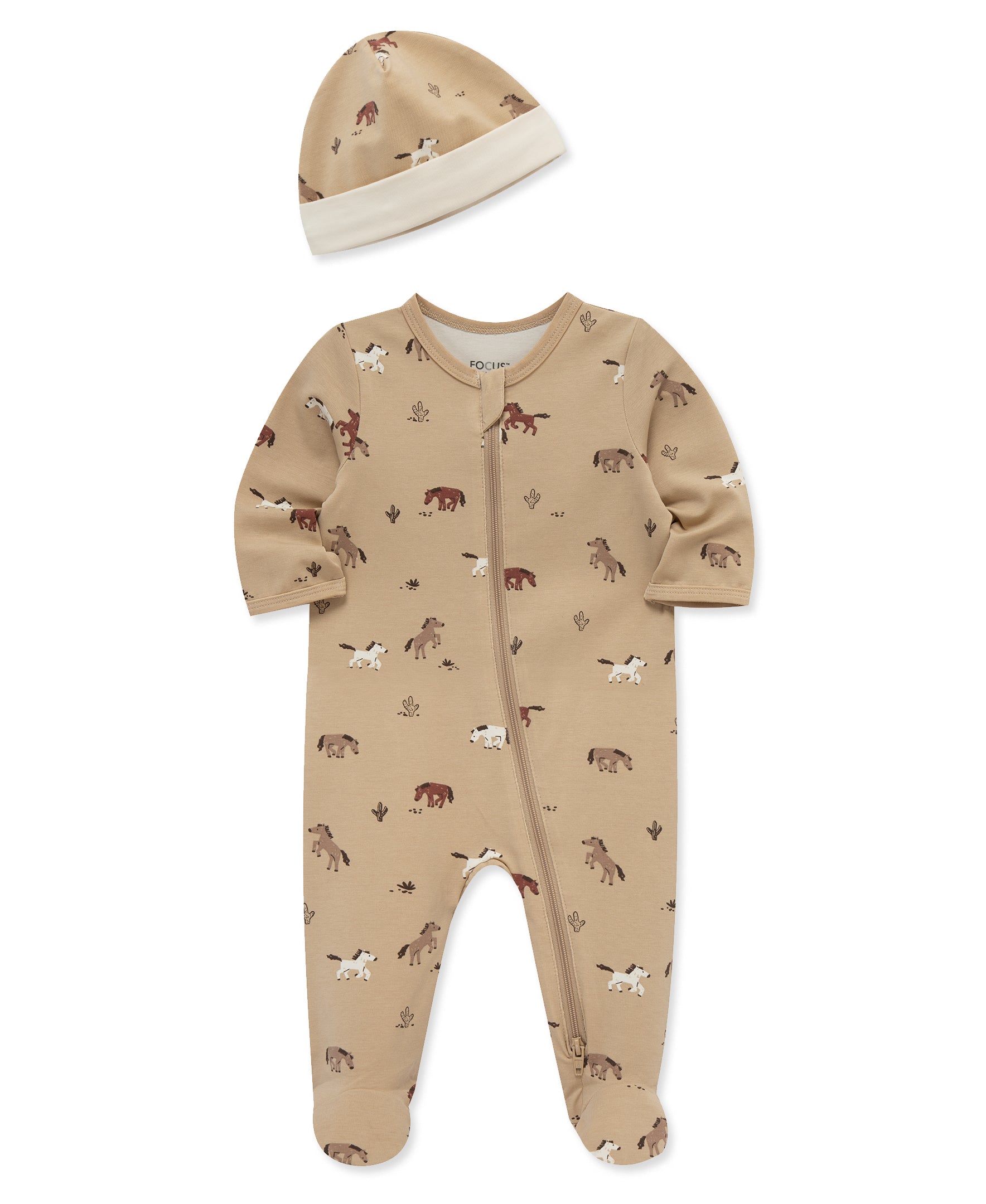 Focus Kids Wild West Footie & Hat - Little Me
