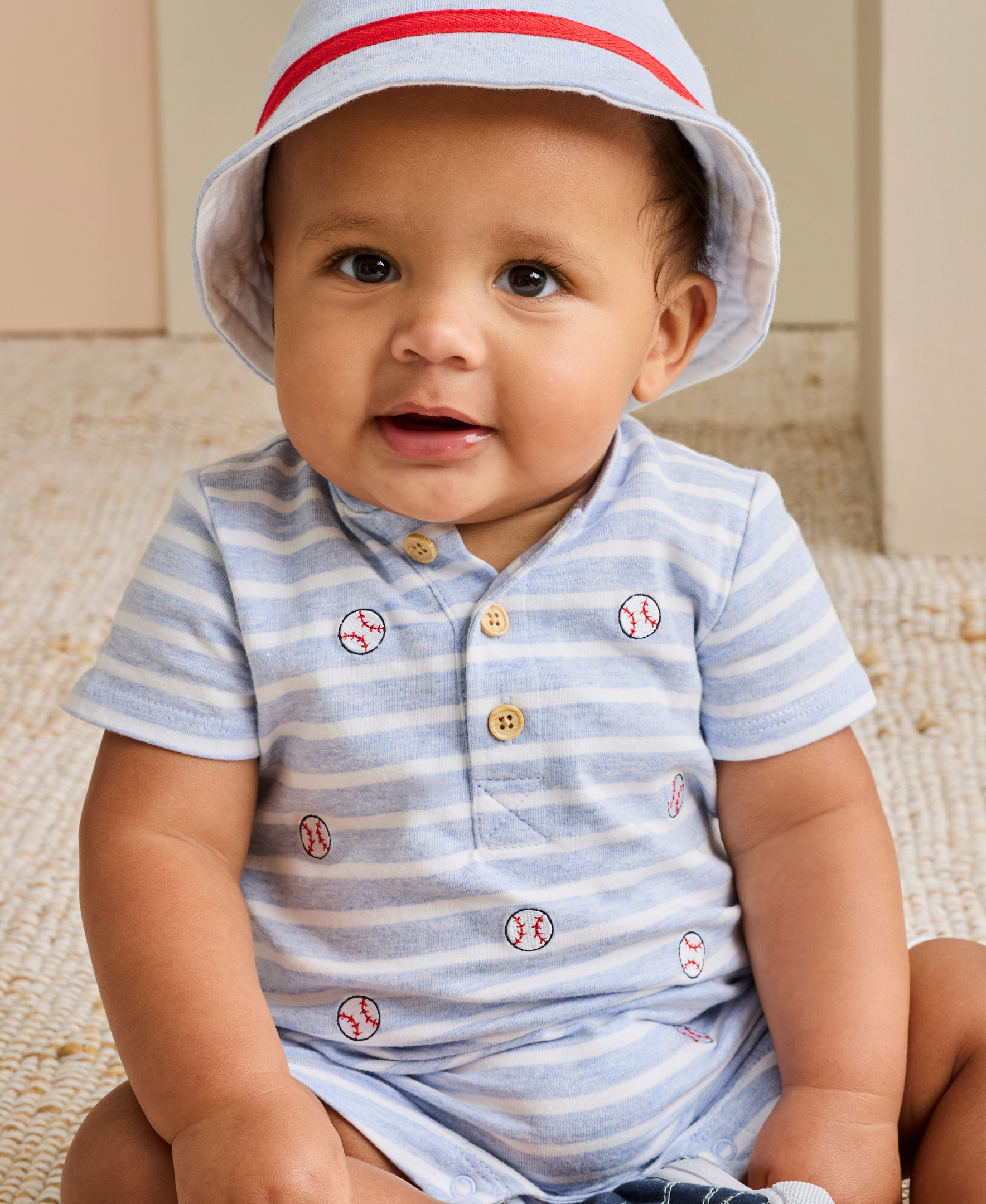 Baseball Romper & Hat - Little Me