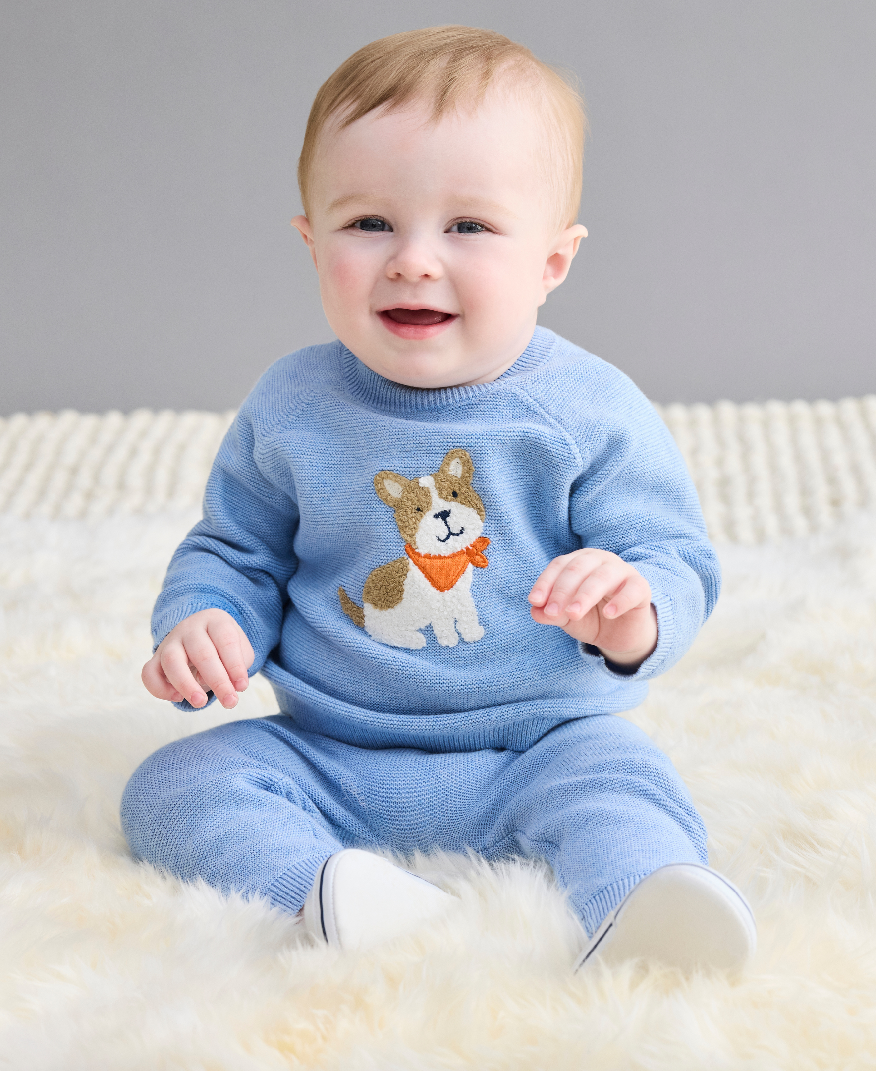 Puppy Sweater Set (3M-9M)
