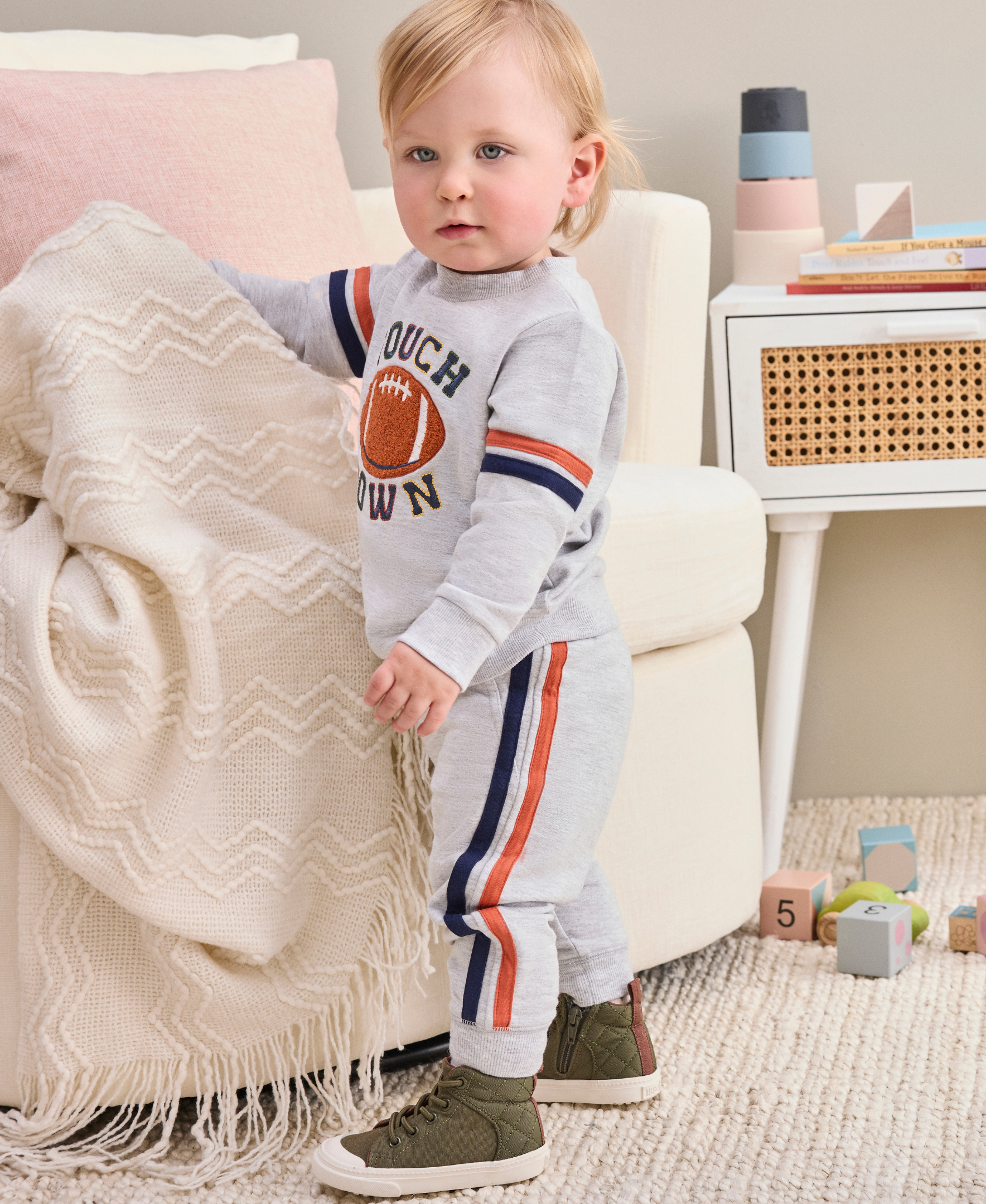 Football 2-Piece Sweatshirt Set (12M-24M) - Little Me