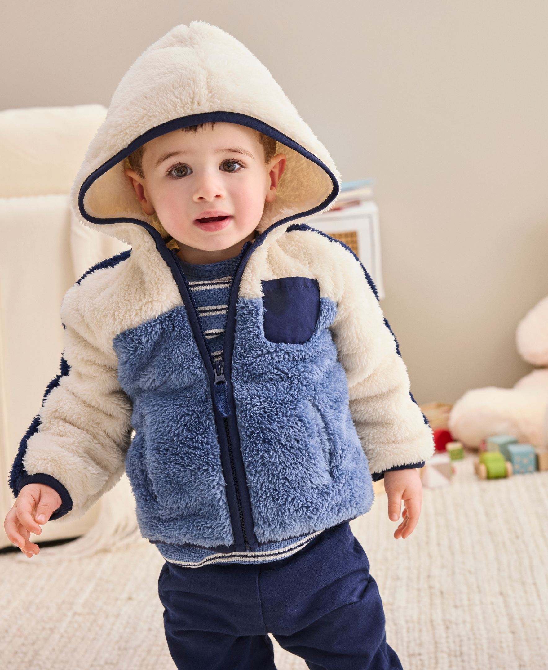 Colorblock 3-Piece Sherpa Set (12M-24M)