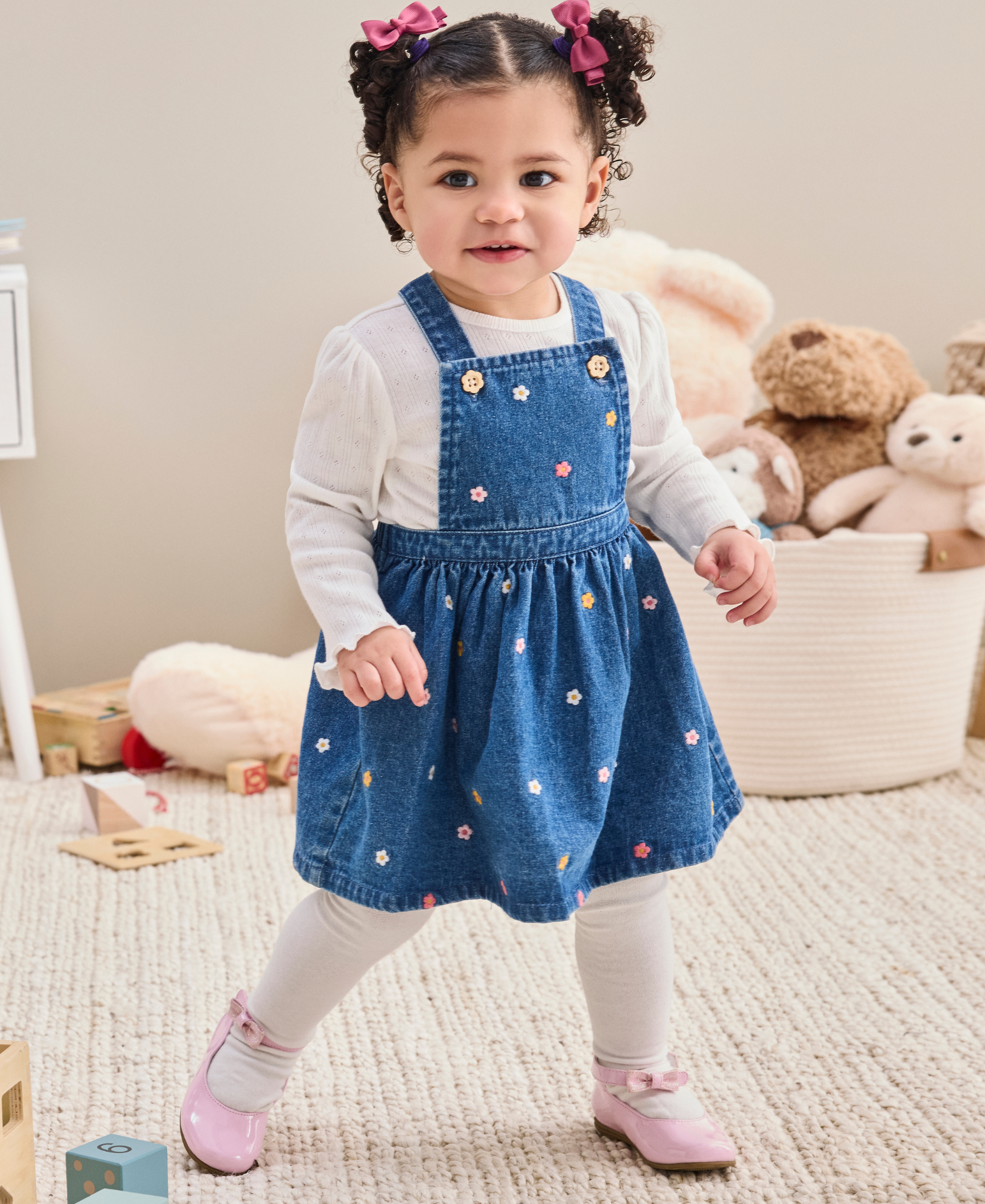 Florral Toddler Jumper Set (2T-4T) - Little Me