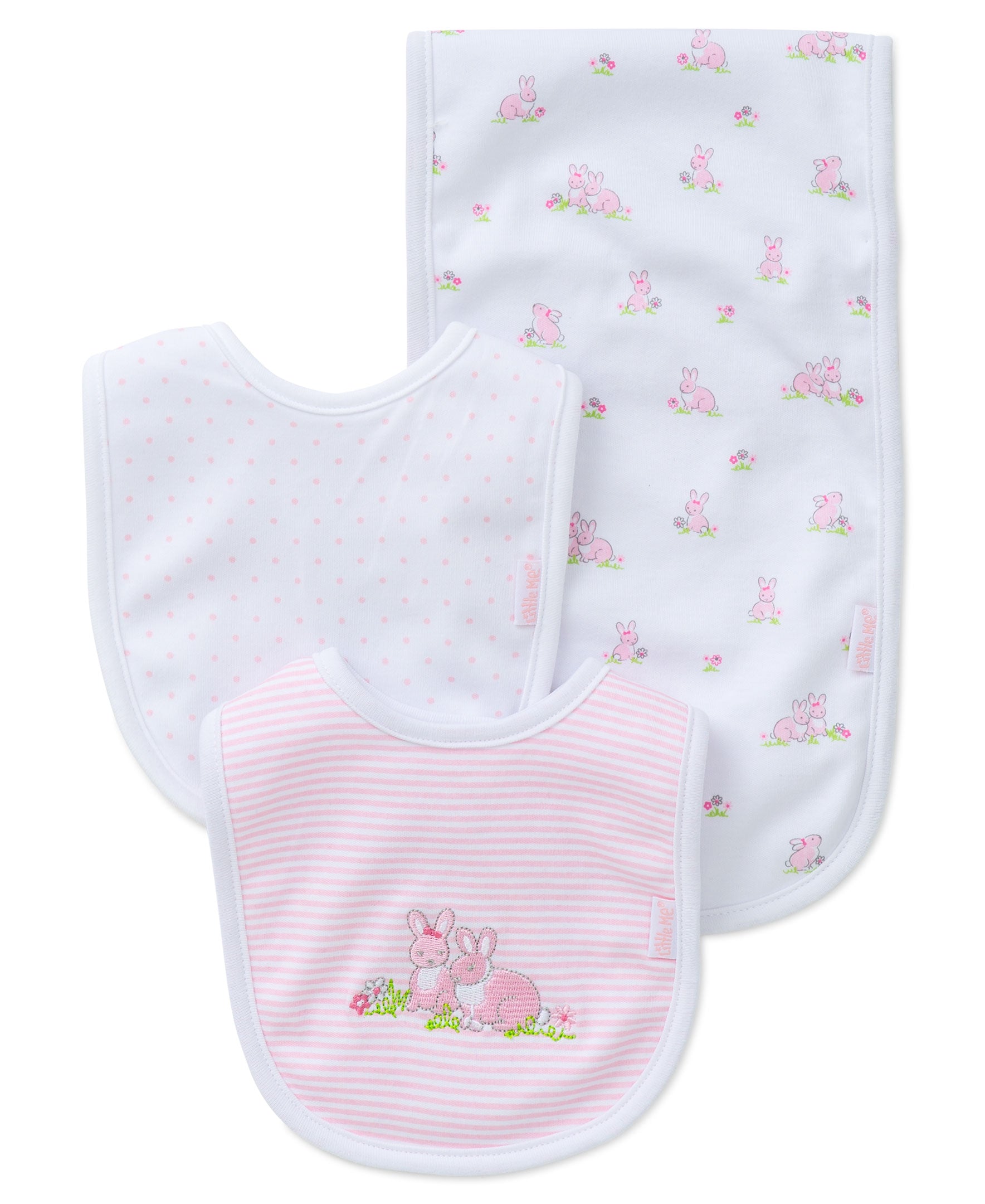 Baby Bunnies Bib & Burp Set - Little Me