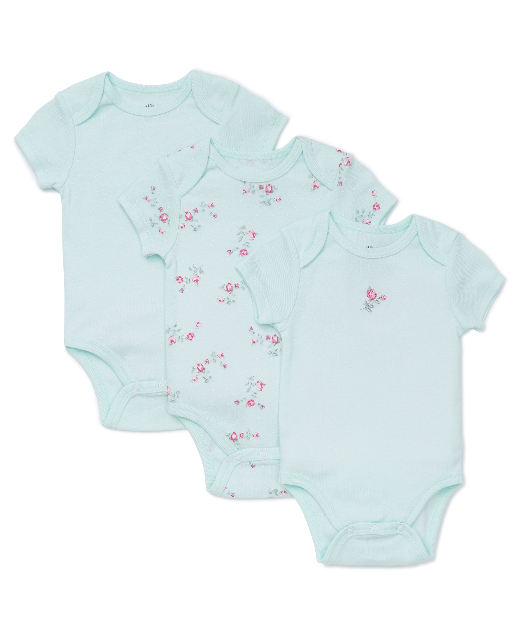 Floral Spray 3-Pack Bodysuits - Little Me
