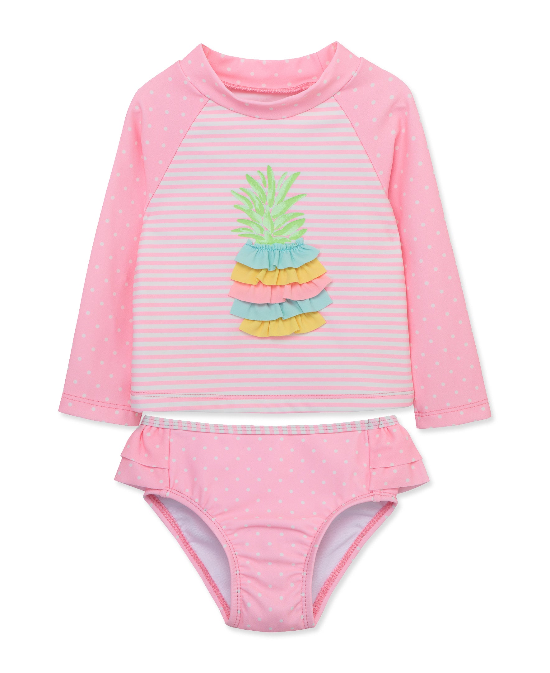 Pineapple Toddler 2-Pc Long Sleeve Rashguard (2T-4T) - Little Me